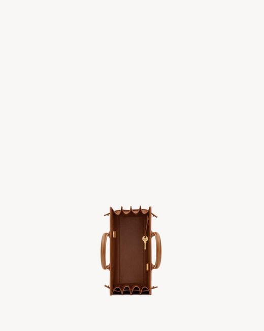 Saint Laurent Brown Sac De Jour Nano Tote Bag