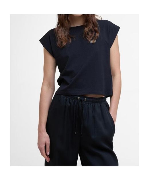 Barbour Black Crew Neck T-Shirt