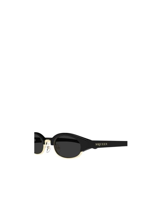 McQueen White Eyewear Oval Frame Sunglasses for men