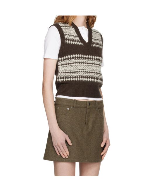 A.P.C. Black V-Neck Knitted Vest