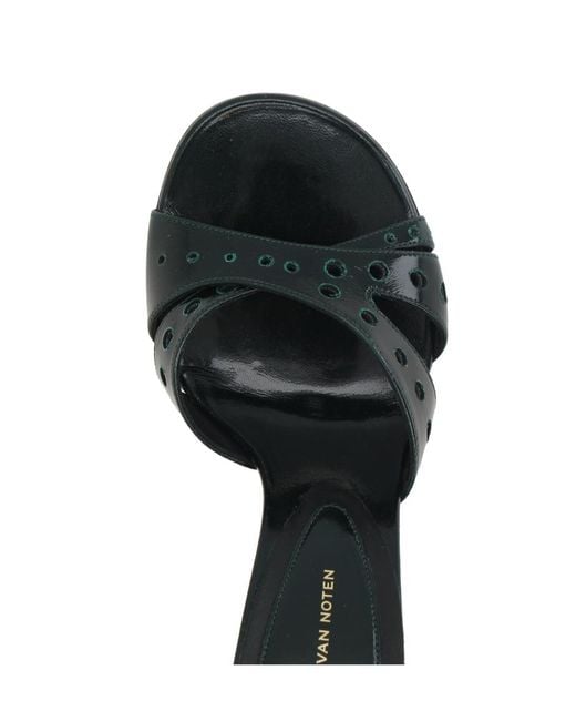 Dries Van Noten White Crossover-Strap Wedge Sandals