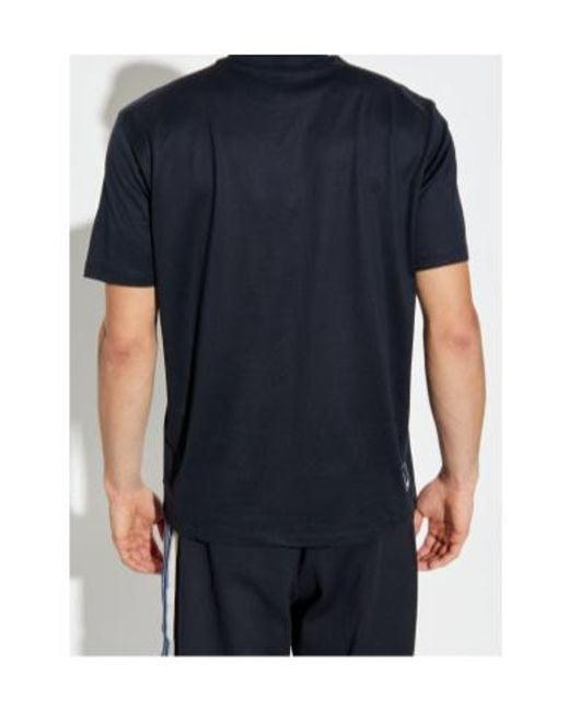 Emporio Armani Blue Eagle Logo Crewneck T-Shirt for men