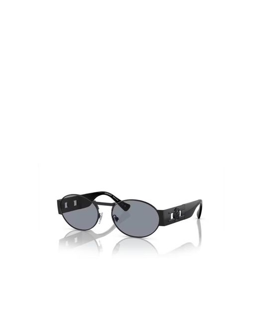 Versace White Eyewear Oval Frame Sunglasses for men