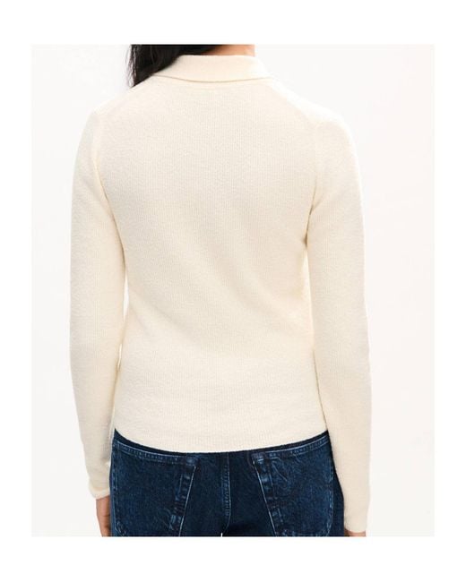 KENZO White Tulip Embroidered Knitted Cardigan