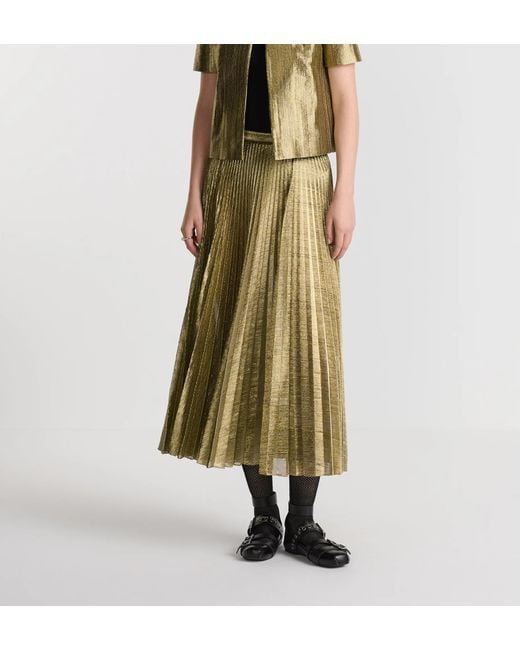 Dior Multicolor Or Mid-Length Pleated Skirt