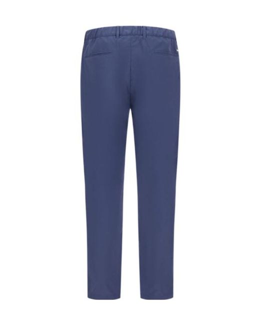 Herno Blue Pocket Drawstring Trousers for men
