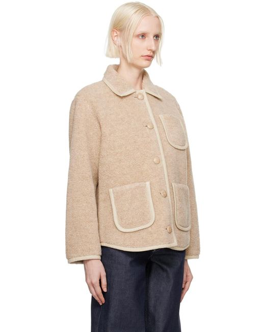 A.P.C. Natural Single-Breasted Jacket