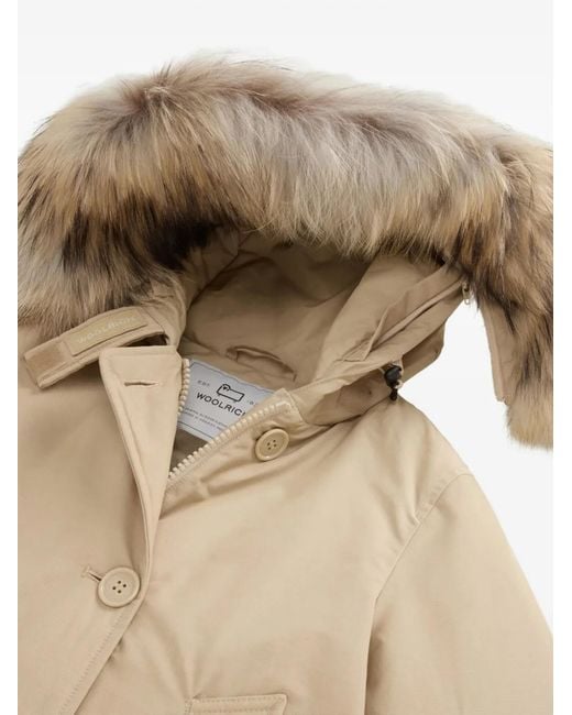 Woolrich Natural Arctic Detachable Fur Parka