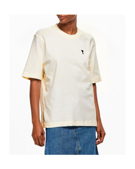 AMI White Fit Oversized T-Shirt