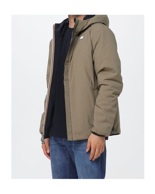 K-Way Black Jack St Warm Reversible Jacket for men