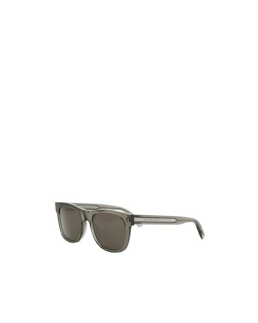 BVLGARI Gray Bulgari Square Frame Sunglasses