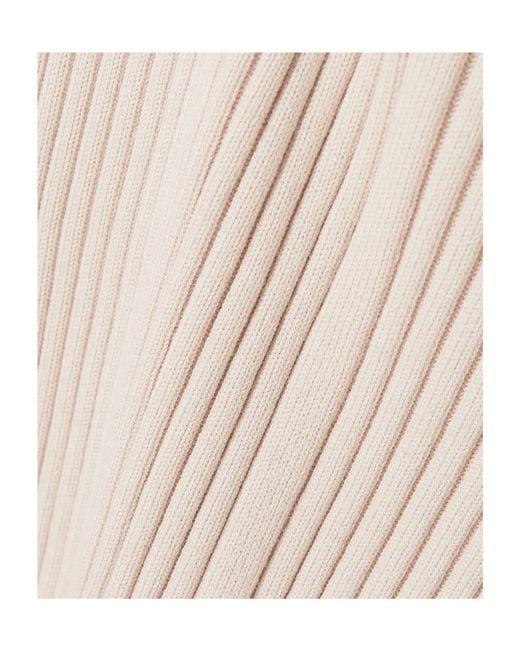 Safiyaa Natural Nouvel Ribbed-Knit Sweater And Tank Set