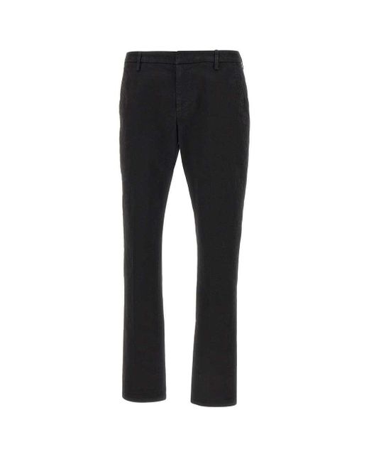 Dondup Black Gaubert Slim Fit Pants for men