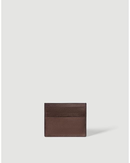 Brunello Cucinelli Brown Suede Card Case