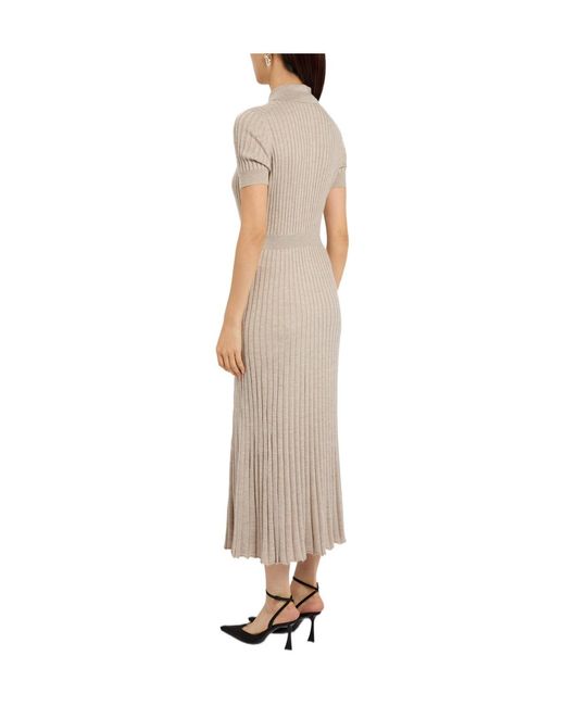 Gabriela Hearst Natural Cashmere-Blend Midi Dress