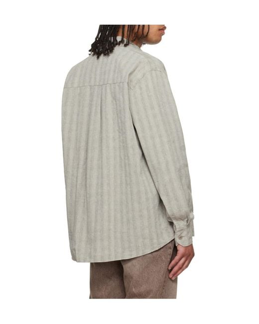 Our Legacy Gray Above Relaxed Shirt for men
