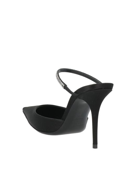 Saint Laurent Black Mules And Clogs