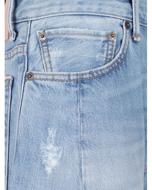 Acne Blue Multi-Pocket Jeans for men