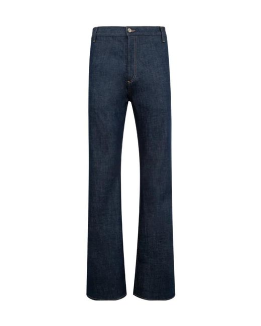 Amiri Blue Raw Boot Cut Jeans for men