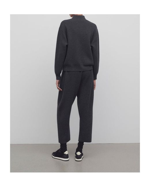 The Row Black Herea Cashmere Pants