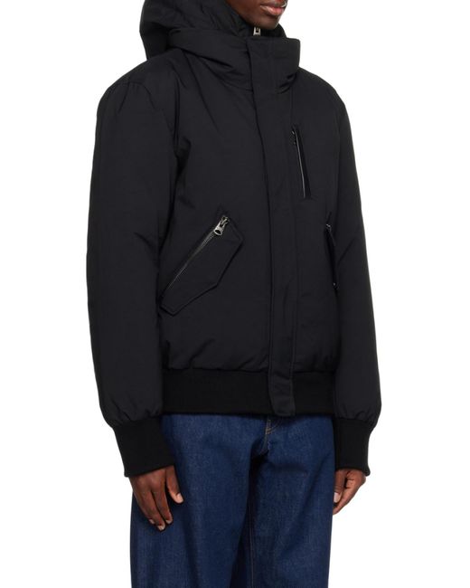 Mackage Black Dixon Hooded Down Jacket for men