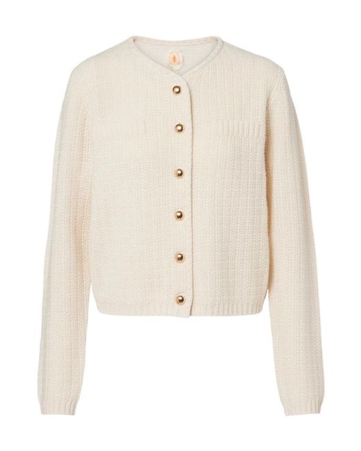 Jardin Des Orangers White Wool And Cashmere Cardigan
