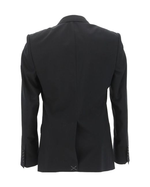 Dolce & Gabbana Black Single-Breasted Long-Sleeved Blazer for men