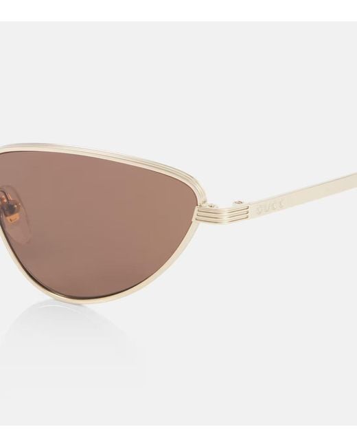 Gucci Multicolor Logo Cat-Eye Sunglasses