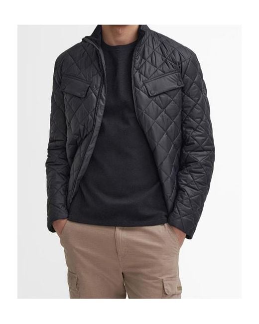 Barbour Blue Ariel Box Quilted Jacket for men