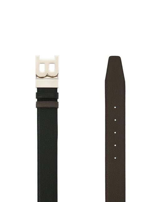 Bally Black Logo Belt for men