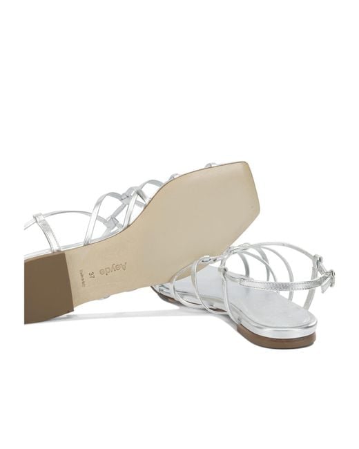 Aeyde White Anisa Sandals