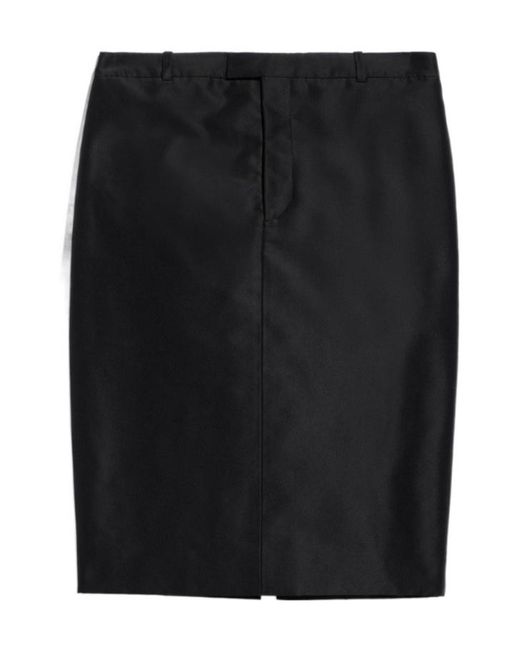 Gucci Black Fine Faille Skirt