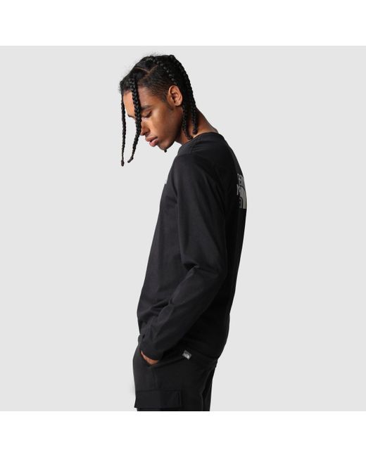 The North Face Black Long-Sleeved T-Shirt for men