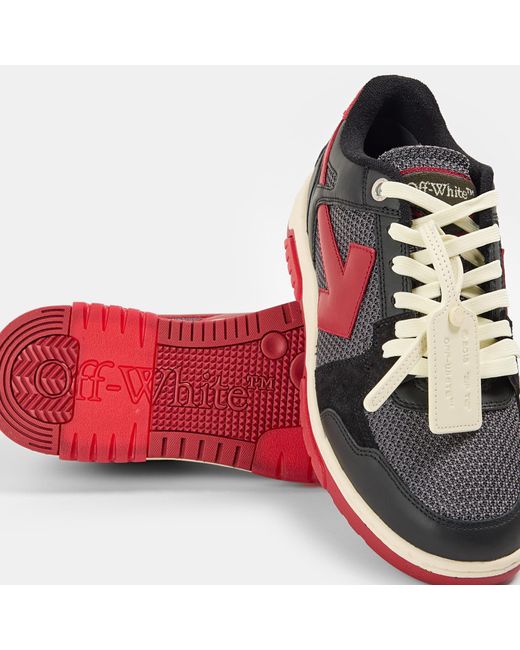 Off-White c/o Virgil Abloh Red Low-Top Sneakers for men