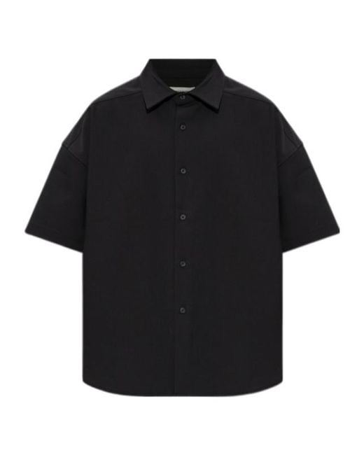 Entire studios Black Buttoned Short-Sleeve Shirt for men