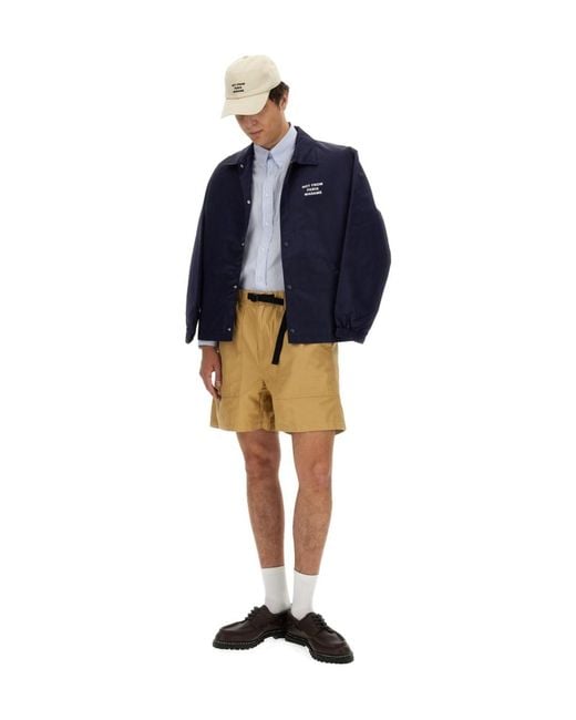 Drole de Monsieur Blue Drôle De Monsieur Slogan Coach Jacket for men