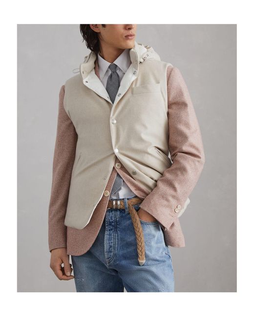 Brunello Cucinelli Multicolor Button-Up Jacket for men