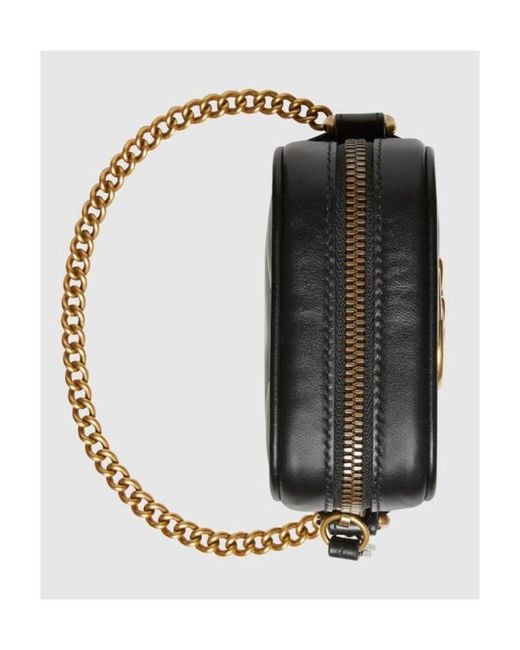 Gucci Black Gg Marmont Mini Bag