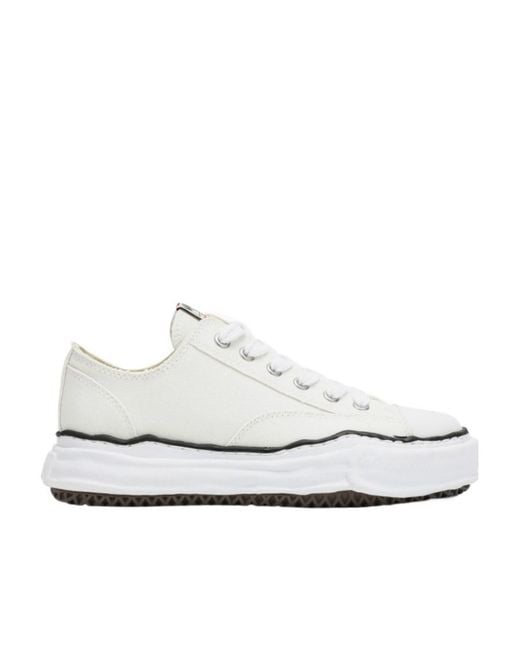 Maison Mihara Yasuhiro White Low-Cut Casual Sneakers for men