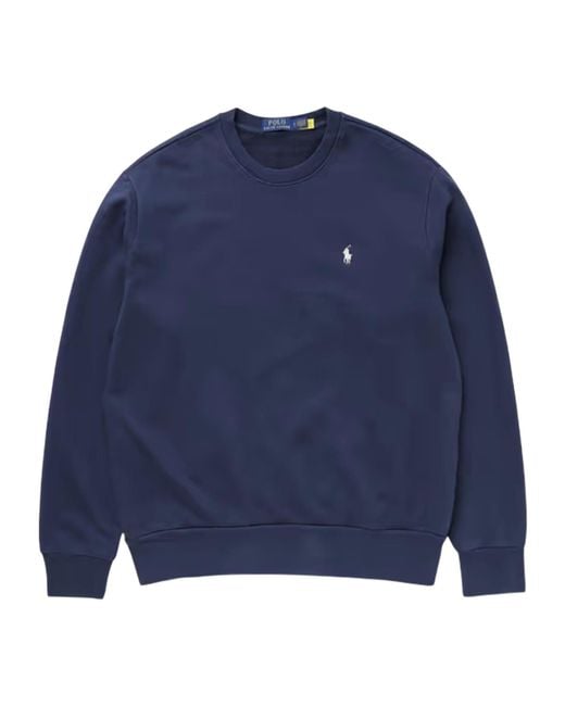 Polo Ralph Lauren Blue Crew-Neck Sweatshirt for men