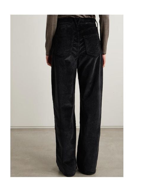 Veronica Beard Black Wide-Leg Casual Pants