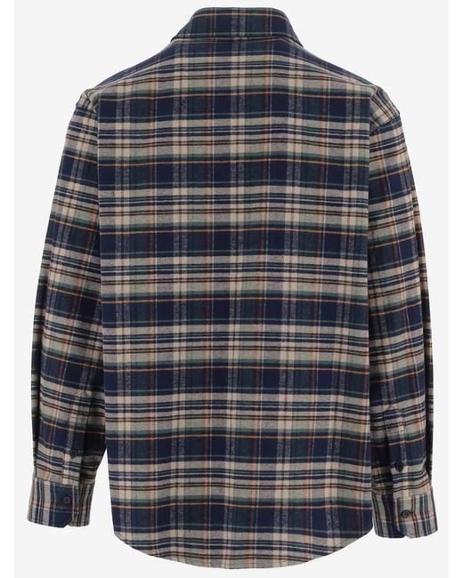 DARKPARK Blue Checked Overshirt for men
