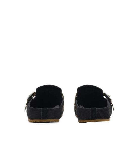 Burberry Black Suede Urchin Clogs for men