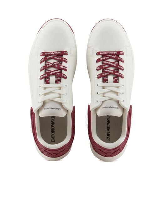 Emporio Armani Multicolor Logo-Patch Lace-Up Sneakers for men