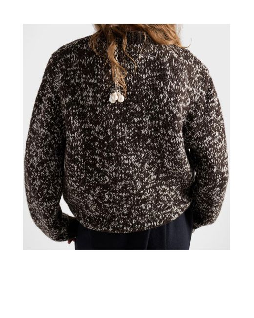 Prada Gray Charm-Embellishment Sweater