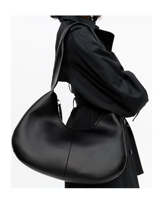 Ganni Black Medium Hobo Bag