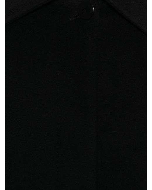 Joseph Black Single-Breasted Coat