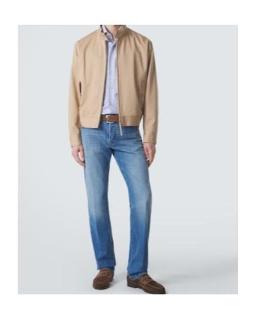 Kiton Blue Slim Jeans for men