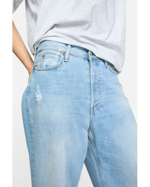 Acne Blue Logo-Patch Jeans for men