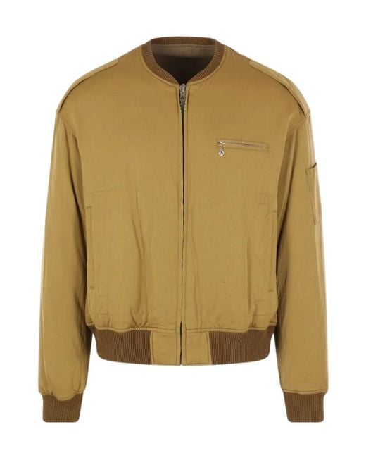 Visvim Green Woven Bomber Jacket for men
